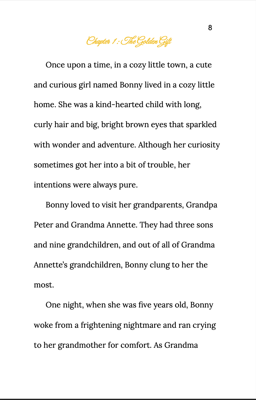 The Magical Adventures of BONNY & HER ENCHANTED BONNET