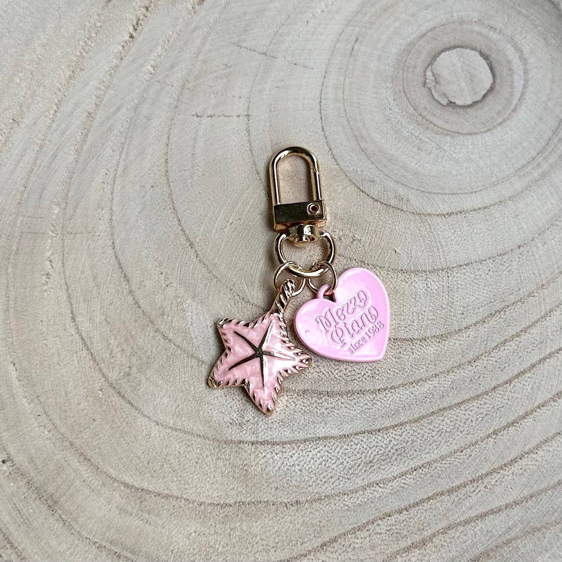Gold-Plated Starfish Keychain