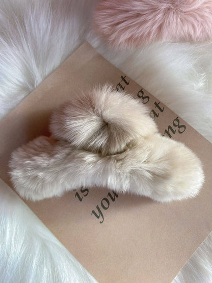 Plush French Hair Claw